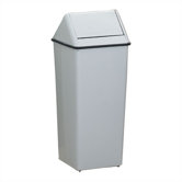 Metal Series Wastewatchers 21 Gallon Receptacle with Rigid Plastic Liner