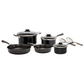Authentic Porcelain enamel 10-Piece Cookware Set