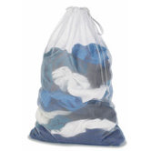 Mesh Laundry Bag in White