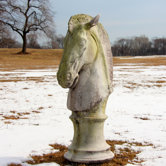 Animals Horse's Head Statue