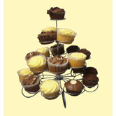 Space Cup Cake Stand in Silver