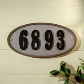Ridge Oval Address Plaque Kit