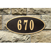 Claremont Address Plaque