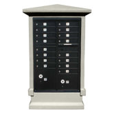 Stucco Short Pedestal CBU Column Mailbox Center Column