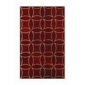 Elegant Burgundy/Gold Rug