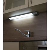 Unterbauleuchte "Dortmund" in Silber / Wei&szlig;