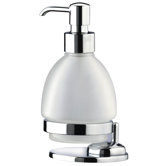 Cantori Free Standing Frosted Glass Soap Dispenser