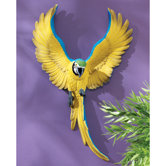 Phineas the Flapping Macaw Bird Wall Sculpture