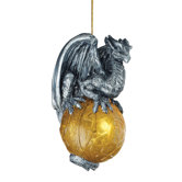 Protector of the Gothic Portal Celtic Dragon 2010 Holiday Ornament in Faux Pewter