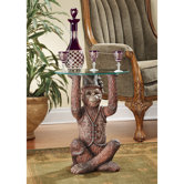 Moroccan Monkey Business Sculptural End Table