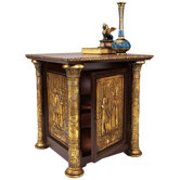 Temple of Karnak Egyptian Occasional End Table