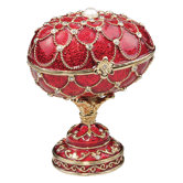 Royal Palace Faberge Style Enameled Eggs Gatchina