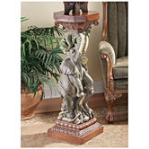 The Elephant"s Triumph Pedestal Plant Stand