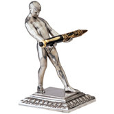 Art Deco Strongman Pen Holder Sculpture