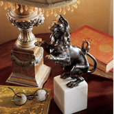 Heraldic Lion of Cheminees Iron Statue
