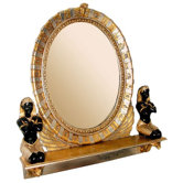 King Amenhotep Egyptian Statue Vanity Mirror