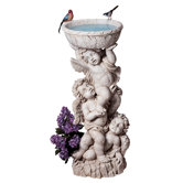 Three Cherubs with Urn Statue