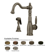 Essexhaus One Handle Single Hole Kitchen Faucet with Side Spray