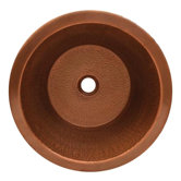 Copperhaus Drop-in or Undermount 16.5" Round Prep Sink