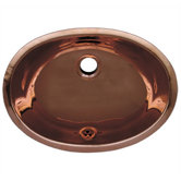 Decorative Undermount Smooth Oval Basin