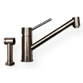 FX Navigator Single Extended Lever Handle Single Hole Kitchen Faucet with Side Spray