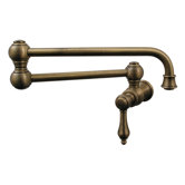 Vintage III 22" One Handle Wall Mount Pot Filler Faucet with Lever Handle