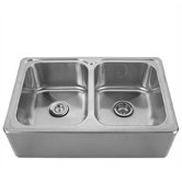 Noah's Front - Apron Double Bowl Drop in Kitchen Sink