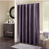 Tradewinds Polyester Shower Curtain in Plum