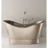 Aurora Hand Hammered Copper Slipper Bathtub