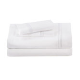 Baratto Sheet Set with Triple Embroidered Stripes