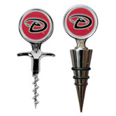 MLB Cork Screw & Wine Bottle Topper Set