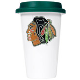 NHL 12oz Double Wall Tumbler with Green Lid