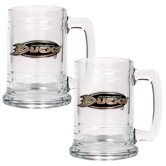 NHL 15oz Glass Tankard 2 Piece Set - Primary Logo