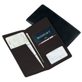 Man-Made Leather Passport Ticket Holder