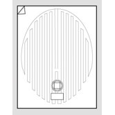 Oval 18" x 26" Mirror Defogger