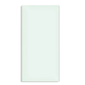 Lava Glass Infrared Heating Panel Mirror in Pure White