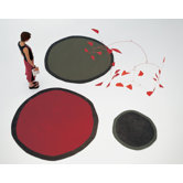Aros Redonda Red Rug