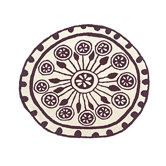 Rangoli Ivory/Maroon Rug