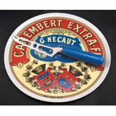 Camembert-K&auml;seteller und Messer Set "BIA"