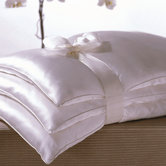 Basics Double Silk-Filled Pillow in White