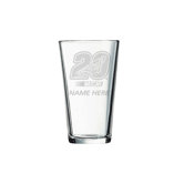 Nascar Individual 16 oz. Mixing Glass, Joey Logoano with personalization