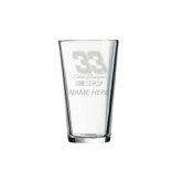Nascar Individual 16 oz. Mixing Glass, Clint Bowyer with personalization