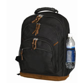 Leathered Bottom Backpack