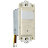 25-500W Occupancy Decorator Sensor Single Pole in Ivory