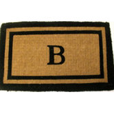 Imperial Double Border Monogram Golden Doormat