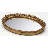 Oval Resin Mirror Trays
