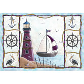 Home Accents Lighthouse Novelty Rug