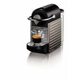 Pixie Automatic Coffee Machine by Krups in Titanium