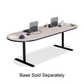 Racetrack Conference Table,42"x96"x29",Gray Nebula