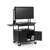 Cab Cart with Laptop Shelf for 26" to 42" Flat Panels
